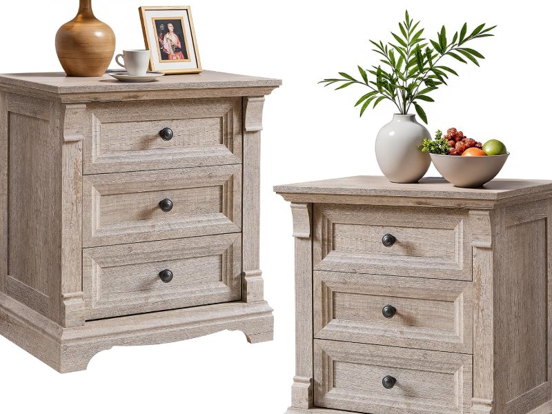 T4TREAM: a pair of nightstands in pale oak