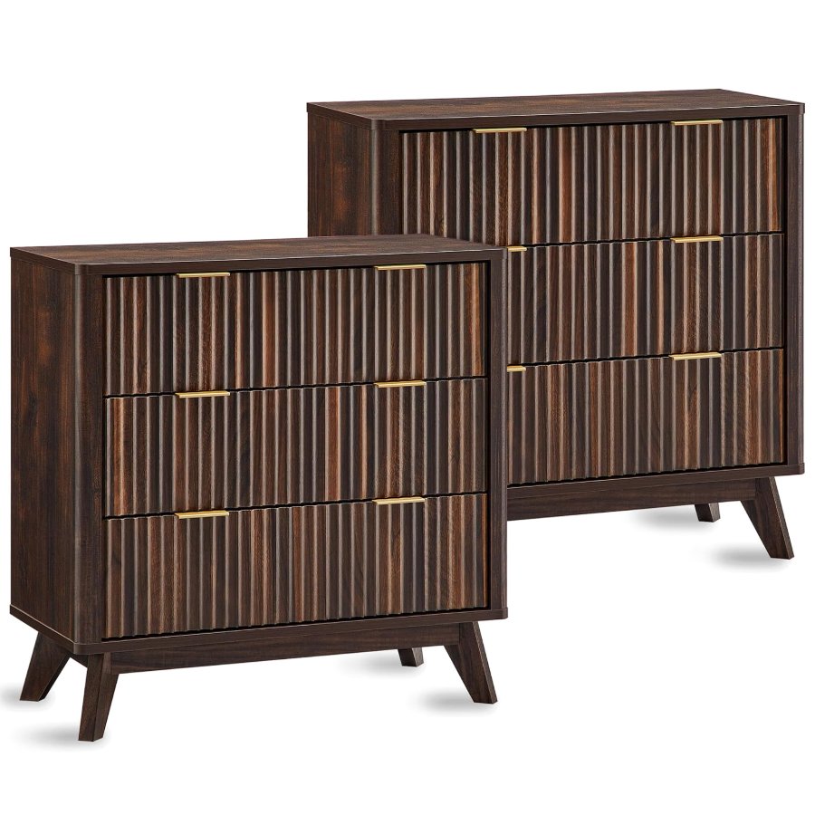 T4TREAM 32" Large Fluted Nightstand