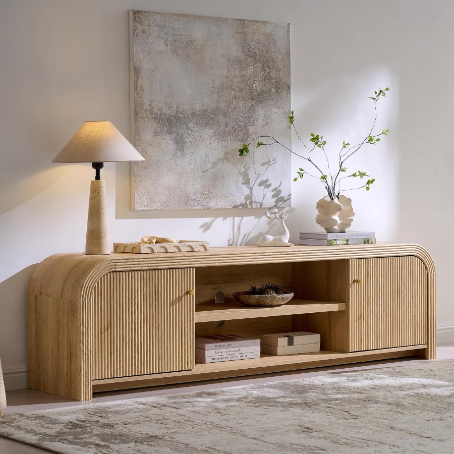 T4TREAM 70" Modern Fluted TV Stand